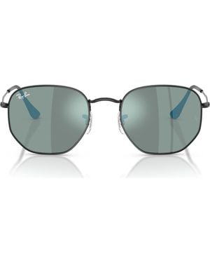 Ray-Ban 54Mm Hexagonal Flat Lens Sunglasses - Brown