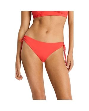 Sea Level Essentials Edit Tie Side Bikini Bottoms - Red