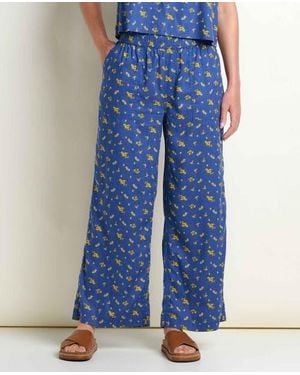 Toad & Co. Taj Hemp Wide Leg Pant - Blue