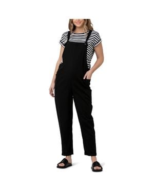 Ripe Maternity Poppy Linen Jumpsuit - Black