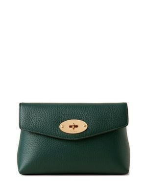 Mulberry Darley Leather Cosmetics Pouch - Green