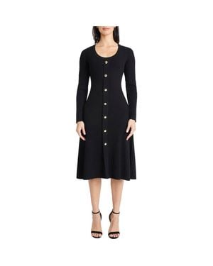 Maggy London Long Sleeve Sweater Dress - Black
