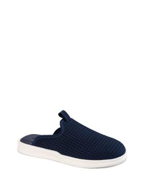 Lusso Cloud Pelli Waffle Knit Slipper - Blue
