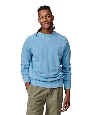 aubi Garsdale Slub Crew Neck Sweatshirt - Blue