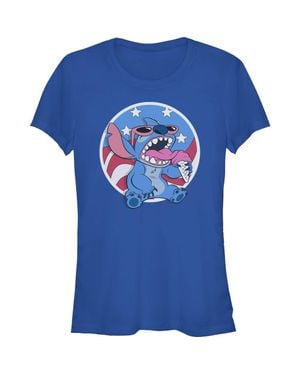 Lilo Et Stitch Junior's American Ice Cream T-Shirt - Blue