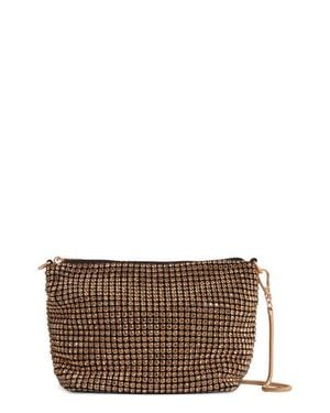Reiss Leah Crystal Convertible Clutch - Brown