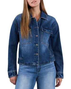 Wash Lab Denim Retro Denim Jacket - Blue