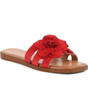 Seychelles Morning Dew Slide Sandal - Red