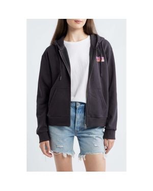 Rip Curl Catalina Island Front Zip Cotton Hoodie - Black