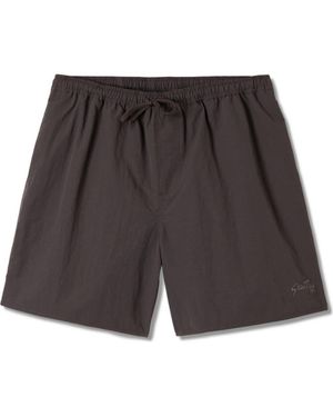 Stan Ray Miki Cotton Drawstring Waist Shorts - Black