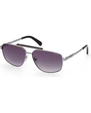 Guess 61Mm Navigator Sunglasses - Purple