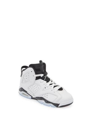Nike Kids' Air 6 Retro Basketball Sneaker - White