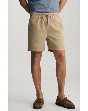 Mavi Woven Drawstring Shorts - Natural