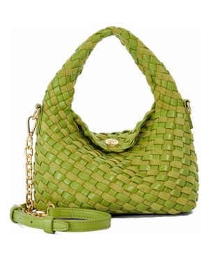 Dune Dinkydeliberate Woven Top Handle Bag - Green