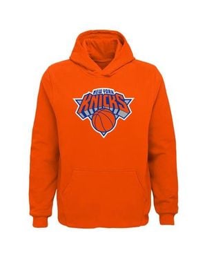 Outerstuff Youth New York Knicks Primary Logo Pullover Hoodie - Orange