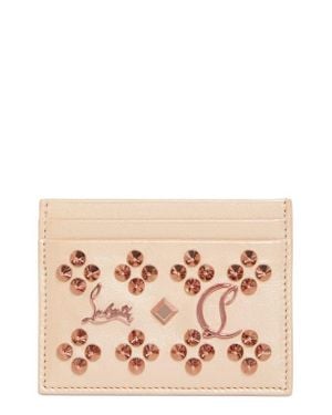 Christian Louboutin Kios Loubinthesky Leather Card Case - Pink