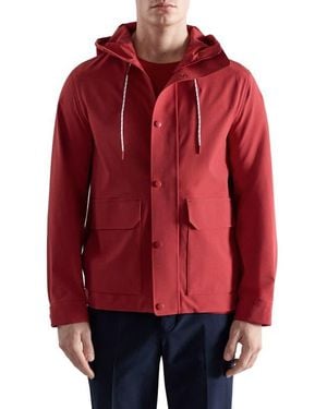 Mango Water Repellent Thermolite Hooded Jacket - Red