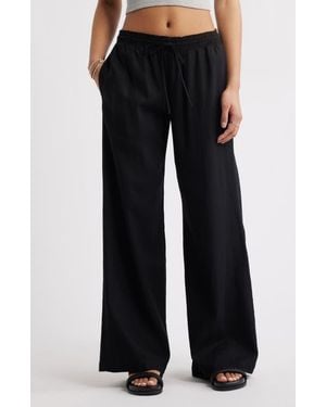BP. Linen Blend Beach Pants - Black