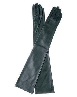 Paula Rowan Montserrat Leather Opera Gloves - Green