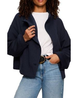 Sanctuary Avery Asymmetric Quilted Jacket - Blue