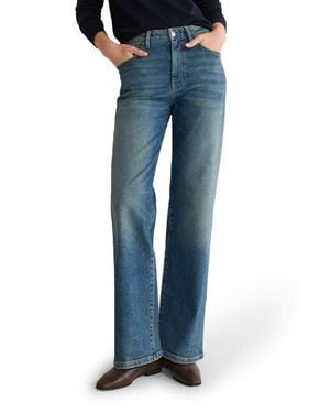 WARP+WEFT Sat '90S High Waist Relaxed Straight Leg Jeans - Blue
