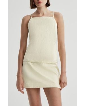 A.L.C. Reese Square Neck Tank - Natural