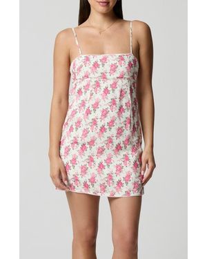 Florence By Mills Floral Square Neck Mini Sundress - Pink