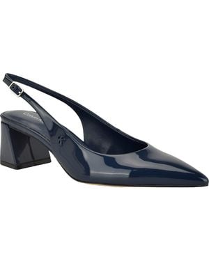 Calvin Klein Sarra Slingback Pointed Toe Pump - Blue