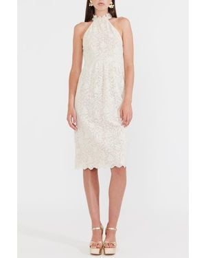 Eddy Ilona Midi Dress - White