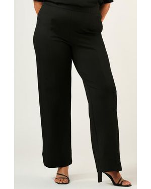 Estelle Jolene High Waist Straight Leg Pants - Black
