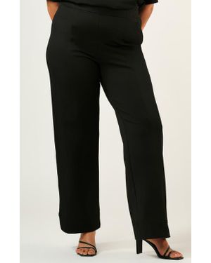 Estelle Jolene High Waist Straight Leg Pants - Black