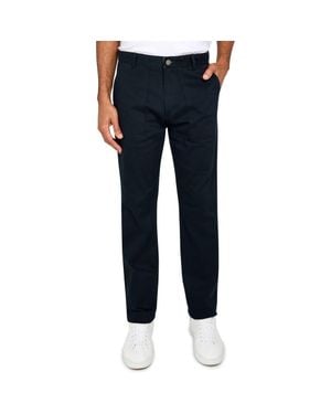 Brooklyn Brigade Slim Fit Solid Cotton Stretch Utility Pants - Blue