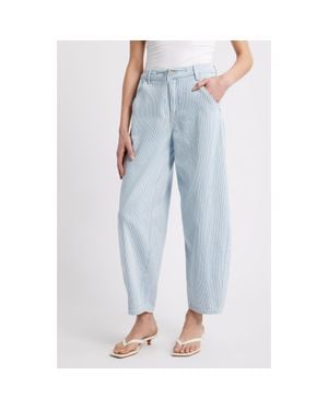 Wit & Wisdom Precision Fit Skyrise Relaxed Barrel Leg Pants - Blue