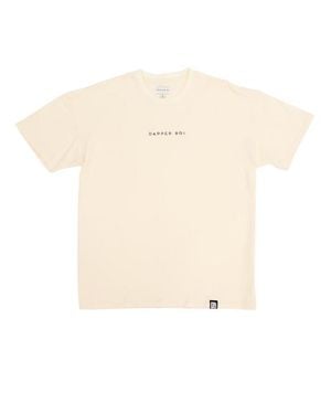 Dapper Boi Essential Drop Shoulder Tee - White