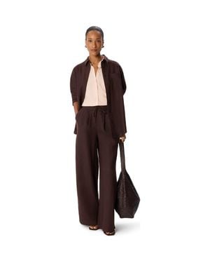 Whistles Nicola Textured Shirt - Brown