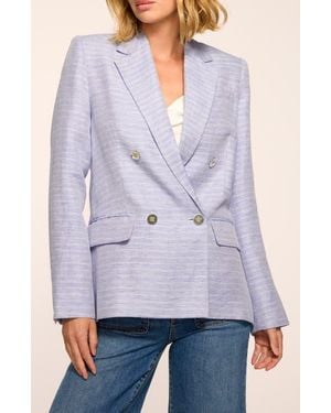 Ramy Brook Callie Linen Blend Jacket - Purple