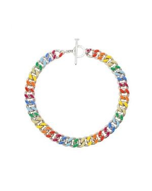 Fry Powers Chunky Chain Collar Necklace - Metallic