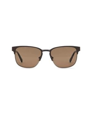 Fossil 56Mm Rectangular Sunglasses - Brown