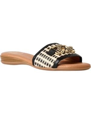 Andre Assous Nalia Wedge Slide Sandal - Brown