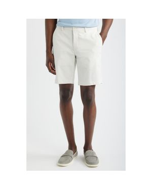 Scott Barber Sonoma Flat Front Travel Shorts - White