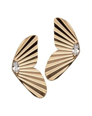 Jennifer Zeuner Ivy Crystal Drop Earrings - Natural