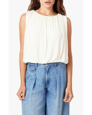 Habitual Knit Bubble Top - Blue