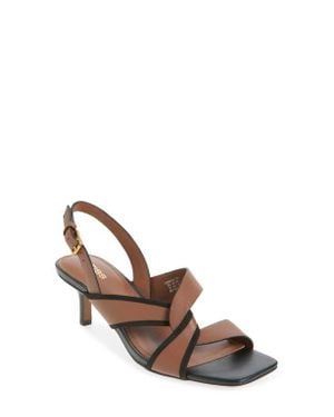 Reiss Candice Slingback Sandal - Brown