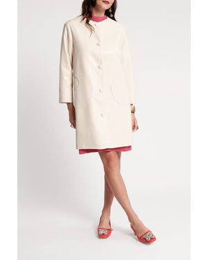 Frances Valentine Mod Jacket Faux Leather - Natural