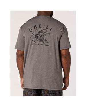 O'neill Sportswear Big & Tall Wave Brain Upf Graphic Tee - Gray