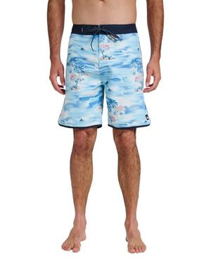 Quiksilver Surfsilk Tropical Board Shorts - Blue