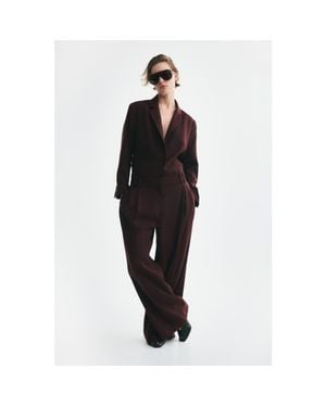 H&M Wide-Leg Dress Pants - Black