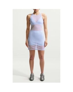 Nike Sportswear Tight Sheer Racerback Dress - Blue
