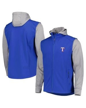 Dunbrooke Heather Texas Rangers Alpha Full-Zip Jacket - Blue