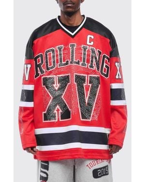 Rolling Loud Bones Hockey Jersey - Red